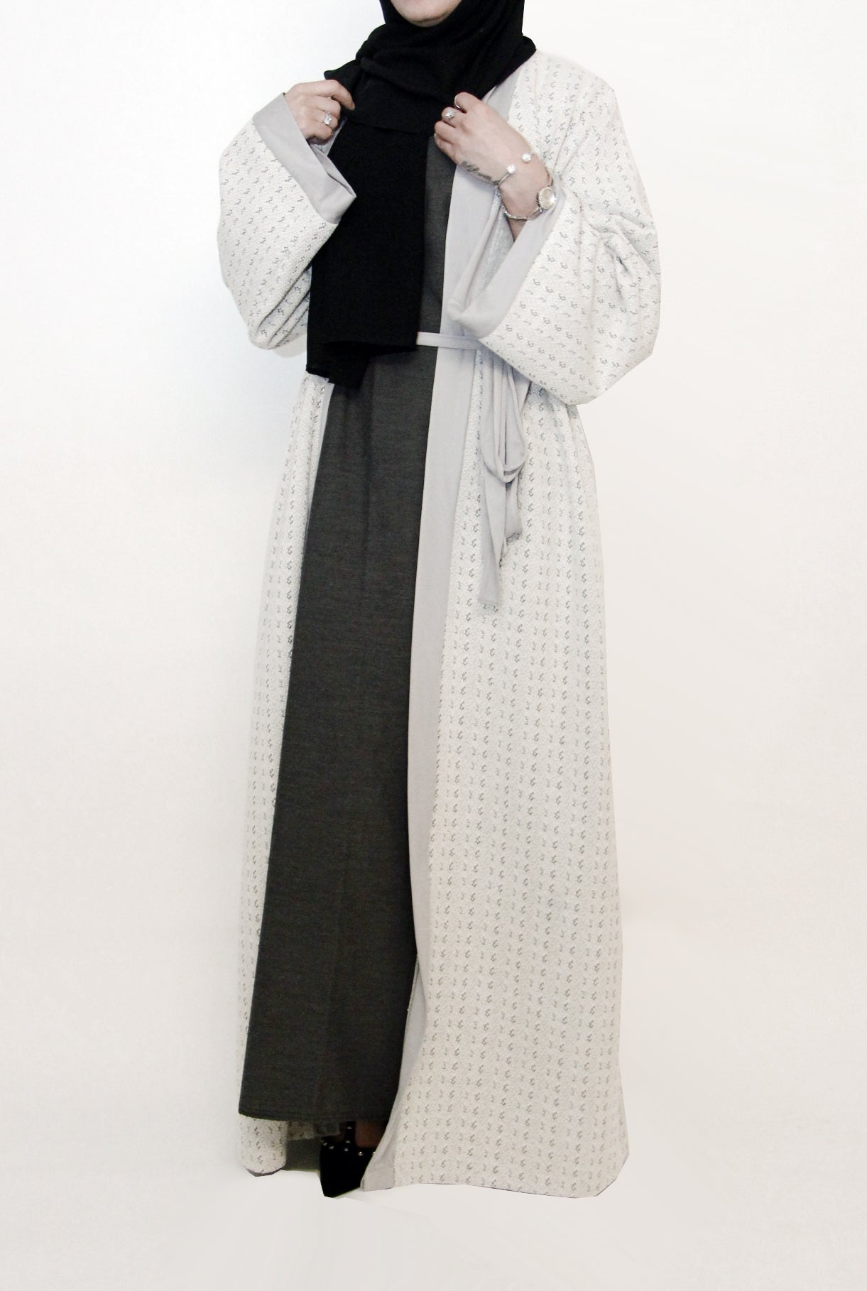 Inayat Grey Jumper Abaya