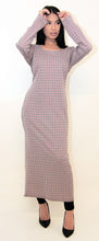 Load image into Gallery viewer, Rania Check Long Dress with Leggings
