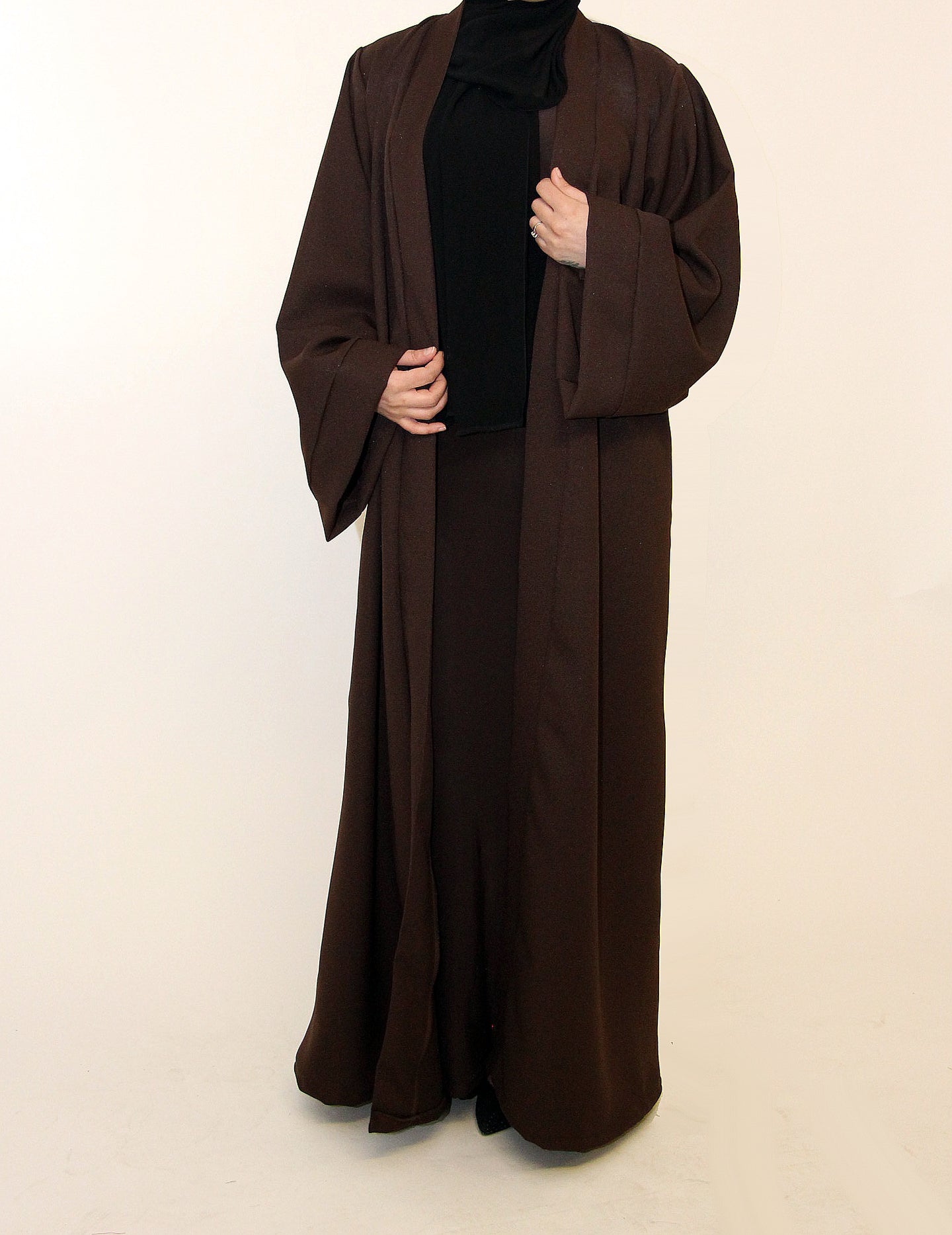 Taima Chocolate Brown Abaya
